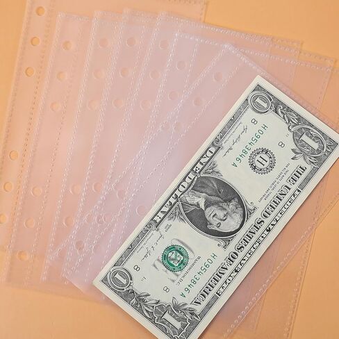 20 PCS A6 Budget Binder Envelopes, 4.2 X 6.5 in Waterproof Cash Budget Envelopes Binder for Cash Saving, Photos, Cards, Bills, Commemorative Coins in Saudi Arabia