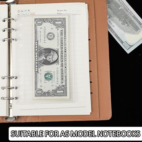 20 PCS A6 Budget Binder Envelopes, 4.2 X 6.5 in Waterproof Cash Budget Envelopes Binder for Cash Saving, Photos, Cards, Bills, Commemorative Coins in Saudi Arabia