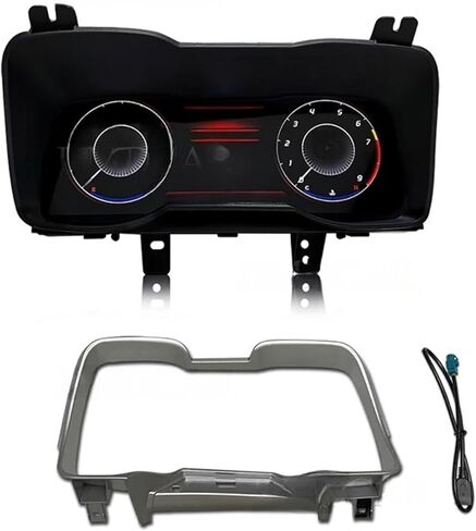 شاشة 12.3 بوصة قمرة القيادة LCD لوحة أجهزة قياس السرعة متوافقة مع مجموعة لوحة القيادة الرقمية للسيارة شيفروليه كامارو 2011-2015 (إطار من ألياف الكربون) in Kuwait