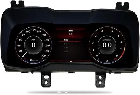 شاشة 12.3 بوصة قمرة القيادة LCD لوحة أجهزة قياس السرعة متوافقة مع مجموعة لوحة القيادة الرقمية للسيارة شيفروليه كامارو 2011-2015 (إطار من ألياف الكربون) in Kuwait
