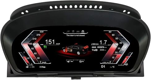 لوحة القيادة LCD للسيارة Linux مقاس 12.3 بوصة متوافقة مع BMW X5 E70 X6 E71 2006-2013 CCC CIC لوحة العدادات الافتراضية عداد السرعة في قمرة القيادة (X5-e70) in Kuwait