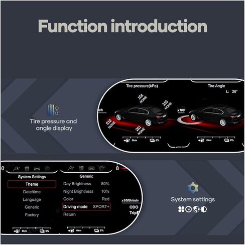 لوحة القيادة LCD للسيارة Linux مقاس 12.3 بوصة متوافقة مع BMW X5 E70 X6 E71 2006-2013 CCC CIC لوحة العدادات الافتراضية عداد السرعة في قمرة القيادة (X5-e70) in Kuwait