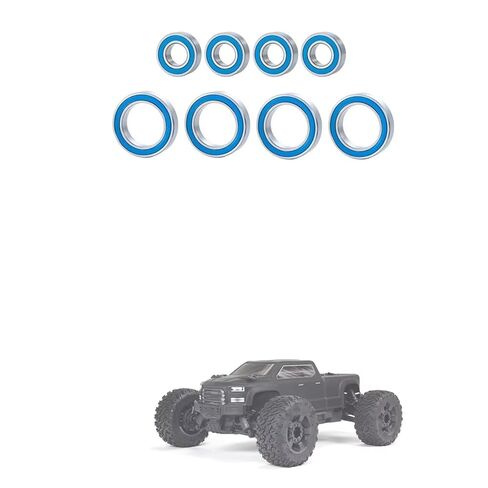 متوافق مع Arrma Big for Rock for Granite for Outcast for Senton for Typhon RC قطع غيار السيارات 8 قطع مجموعة محمل مختومة RC ملحقات السيارة in Kuwait