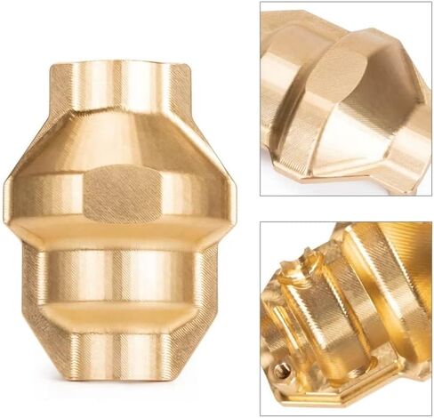 Heavy Duty Brass Axle Differential Cover for 1/10 YK4102 YK4103 1/8 YK4082 in Saudi Arabia
