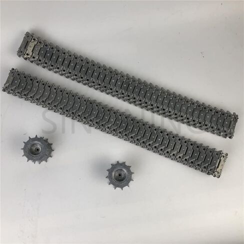 A Pair 1:16 Metal Tank Track M41A3 M41 Metal Track Suit 3839 for Remote Control Tank henglong in Saudi Arabia