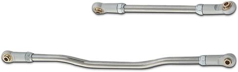قطعتان من قضبان سحب التوجيه RC قطع غيار إطارات السيارة الزاحفة قطع معدنية مطورة لاستبدال Capra 1.9 UTB، أحمر - (اللون: أحمر، CN) in Saudi Arabia