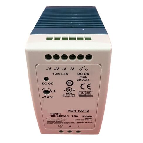 1pcs 96W Single Output Industrial DIN Rail Power Supply MDR-100-12 | 12V MDR-100-24 | 24V MDR-100-48 | 48V(MDR-100-24) in Saudi Arabia