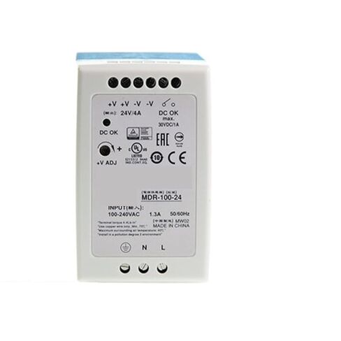 1pcs 96W Single Output Industrial DIN Rail Power Supply MDR-100-12 | 12V MDR-100-24 | 24V MDR-100-48 | 48V(MDR-100-24) in Saudi Arabia