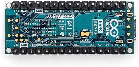 Arduino Nano ESP32 with headers [ABX00083] ESP32-S3, USB-C, Wi-Fi, Bluetooth, HID Support, MicroPython Compatible in Saudi Arabia