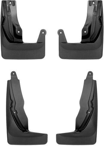 Weathertech Custom No Drill Splash Guard MudFlaps لهوندا CR-V، CR-V Hybrid، مجموعة أمامية وخلفية (110160-120160)، أسود in Saudi Arabia