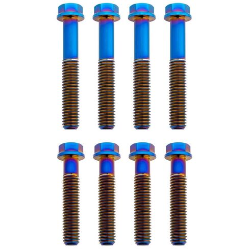 Tusk Titanium Triple Clamp Bolt Kit OEM Triple Clamp Burnt Blue KTM 450 SX-F 2010-2025/300 XC 2010-2025/350 SX-F 2011-2025 in Saudi Arabia