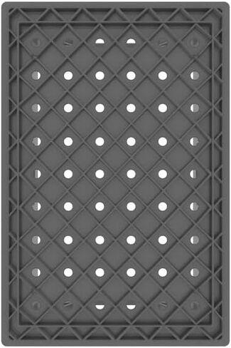 Farmplast Plastic Half Size Milk Crate, 24 Quart Storage Container, Black, Industrial Grade Stackable Utility Box in Saudi Arabia