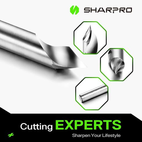 لقمة توجيه أخدود على شكل حرف V مقاس 90 درجة بقطر 0.2 مم. 1/4 بوصة عرقوب CNC من الكربيد الصلب على شكل حرف V للنقش باستخدام الحاسب الآلي وحروف الشطب in Kuwait