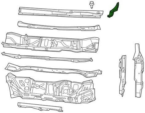 Fender To Cowl Mucket, Right in Saudi Arabia