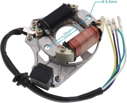 التيار المتناوب الجزء الثابت 2 لفائف الإشعال لوحة مغناطيسية ل 50cc 70cc 90cc 110cc 125cc in Saudi Arabia