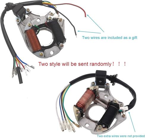 التيار المتناوب الجزء الثابت 2 لفائف الإشعال لوحة مغناطيسية ل 50cc 70cc 90cc 110cc 125cc in Saudi Arabia