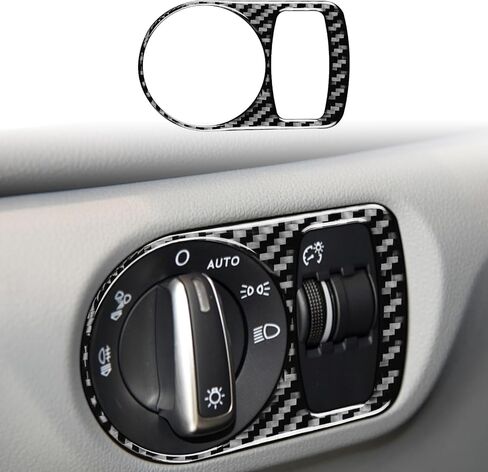 Carbon Fiber Car Headlight Switch Panel Sticker for Audi Q3(2013-2018) in Saudi Arabia