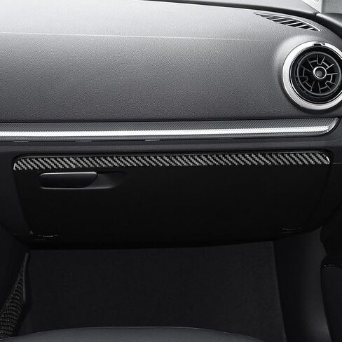 Car Glove Box Carbon Fiber Trim Strip Sticker for Audi A3 S3 RS3 8V(2013-2019) in Saudi Arabia