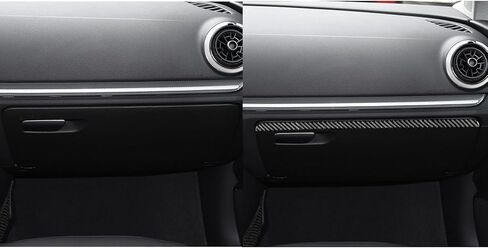 Car Glove Box Carbon Fiber Trim Strip Sticker for Audi A3 S3 RS3 8V(2013-2019) in Saudi Arabia