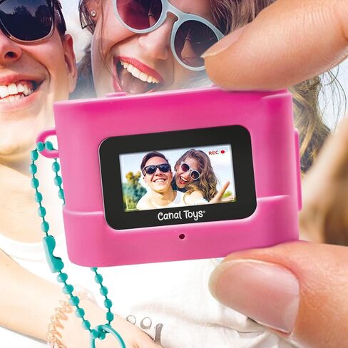 كاميرا رقمية مدمجة لصانع الصور Mini'Cam - وردي؛ قم بالتخصيص باستخدام 6 إطارات و8 مرشحات ألوان مدمجة؛ مدمج؛ تتضمن بطاقة Micro-SD سعة 1 جيجابايت in Kuwait