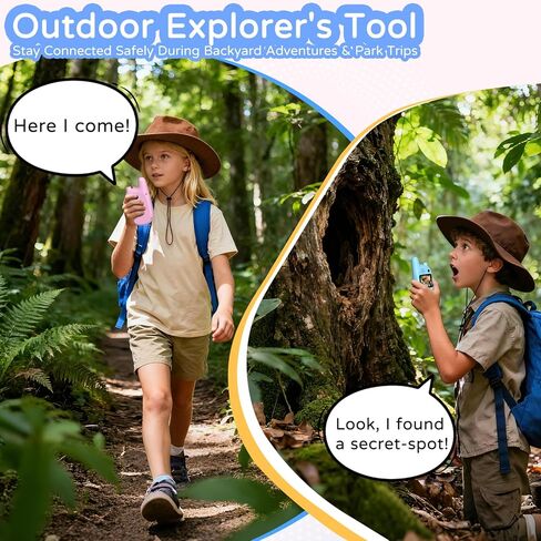 Dual Cameras Video Walkie Talkies for Kids, Kids Walkie Talkies 2 Pack for Age 3-12 Year Old Boys Girls with Front&Rear Cameras,Screen and Rechargeable Battery, Gift for Child in Kuwait