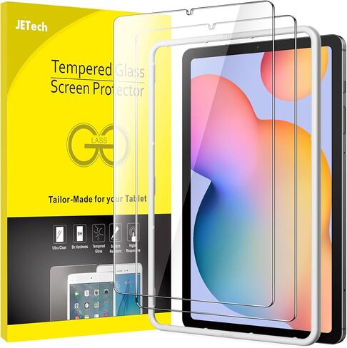 JETech Screen Protector for Samsung Galaxy Tab S9 11-Inch and Galaxy Tab S9 FE 10.9-Inch, with Easy Installation Frame, Tempered Glass Film, HD Clear, 2-Pack in Kuwait