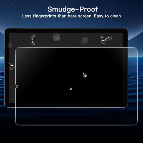 JETech Screen Protector for Samsung Galaxy Tab S9 11-Inch and Galaxy Tab S9 FE 10.9-Inch, with Easy Installation Frame, Tempered Glass Film, HD Clear, 2-Pack in Kuwait