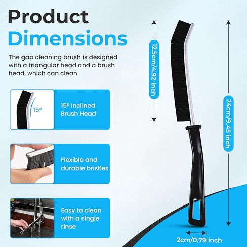7Pcs Crevice Cleaning Brush, Gap Brush for Cleaning Hard Bristle Cleaning Tools for Baseboard Mesh Screen Sliding Door Track, Bathroom, Shower, Window, Household Use Scrub Brushes for Deep Cleaning in Saudi Arabia