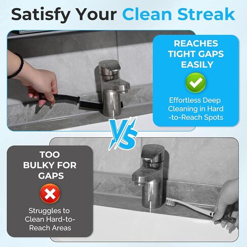 7Pcs Crevice Cleaning Brush, Gap Brush for Cleaning Hard Bristle Cleaning Tools for Baseboard Mesh Screen Sliding Door Track, Bathroom, Shower, Window, Household Use Scrub Brushes for Deep Cleaning in Saudi Arabia