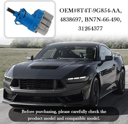استبدال مفتاح ضوء فرامل السيارة OEM 4838697، مفتاح فرامل السيارات ذو 4 سنون متوافق مع ميركوري / فورد / مازدا / لينكولن، ملحقات دواسة الفرامل الاحترافية للسيارات in Saudi Arabia