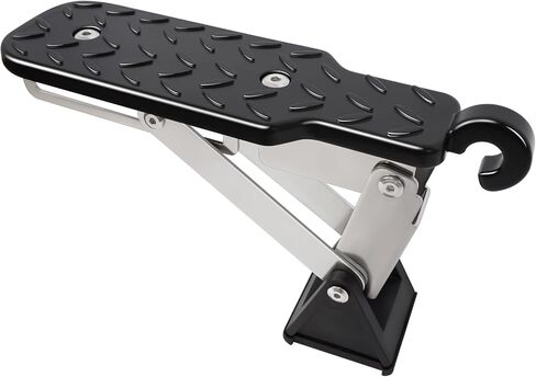 Car Door Step, 7 Angles ExtraLong Door Step for Car Roof Access, Both Feet Stand Roof Rack Door Latch Step, Universal Fit Car Door Step Up Hook for Most Car, SUV, Truck (Black) in Kuwait