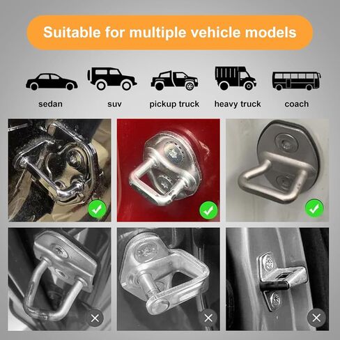 Car Door Step, 7 Angles ExtraLong Door Step for Car Roof Access, Both Feet Stand Roof Rack Door Latch Step, Universal Fit Car Door Step Up Hook for Most Car, SUV, Truck (Black) in Kuwait