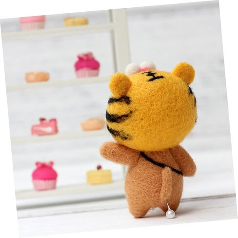 Cartoon Dog DIY Art Craft Kit Punch Needle Felting Soft Making Supplies Craft Supplies for Family Activity in Saudi Arabia