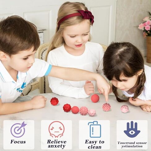 Soft Silicone Magnetic Balls Fidget Toys for Adults and Teens，8PCS Sensory Stress Relief Toys ，Fidget Magnet Balls Desk Toy for Office Stress Anxiety Relie (8pcs Pink) in Saudi Arabia