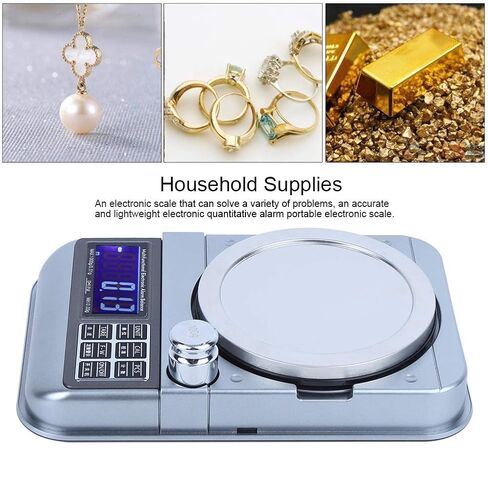Digital Jewelry Scale, 1000g/0.01g Mini Gram Scale, with Stainless Steel Panel Electronic Jewelry Scale, 8.1 x 5.2 x 1.6 inches in Saudi Arabia
