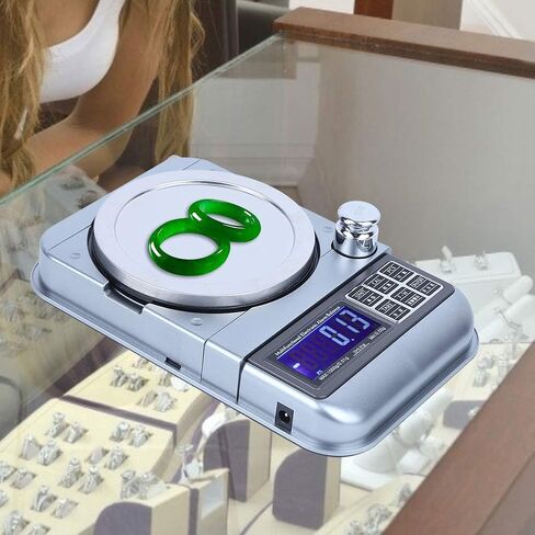 Digital Jewelry Scale, 1000g/0.01g Mini Gram Scale, with Stainless Steel Panel Electronic Jewelry Scale, 8.1 x 5.2 x 1.6 inches in Saudi Arabia