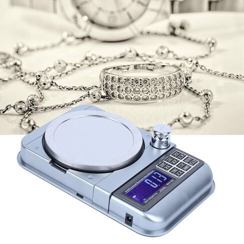 Digital Jewelry Scale, 1000g/0.01g Mini Gram Scale, with Stainless Steel Panel Electronic Jewelry Scale, 8.1 x 5.2 x 1.6 inches in Saudi Arabia