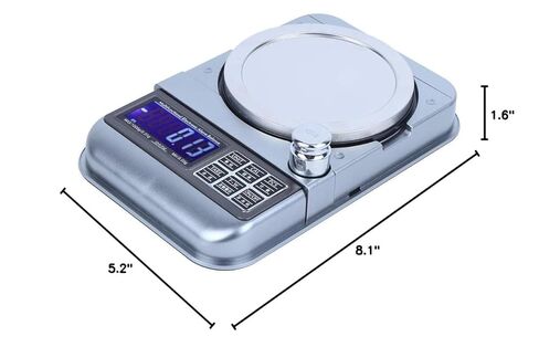 Digital Jewelry Scale, 1000g/0.01g Mini Gram Scale, with Stainless Steel Panel Electronic Jewelry Scale, 8.1 x 5.2 x 1.6 inches in Saudi Arabia