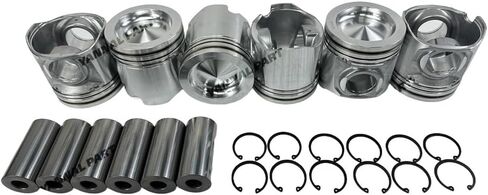 6 PC 6068 Piston RE544601+DZ104032+R54114 Suitable for John Deere Engine Part in Saudi Arabia