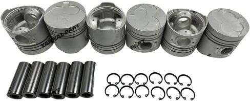 6 PC SD33 Piston With Pin Suitable for Nissan Engine Part in Saudi Arabia