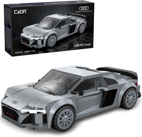 CaDA C55034W Shelby GT 350H Mustang Black Supercar نموذج مكعبات البناء، 285 قطعة، مقياس 1:24، لعبة قابلة للجمع للبالغين in Kuwait