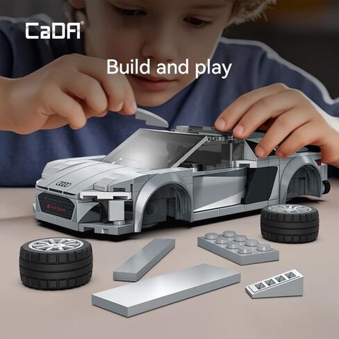 CaDA C55034W Shelby GT 350H Mustang Black Supercar نموذج مكعبات البناء، 285 قطعة، مقياس 1:24، لعبة قابلة للجمع للبالغين in Kuwait