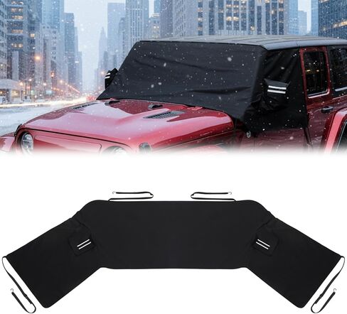 Tallew Windshield Snow Cover for Full-Size Truck Compatible with Ford F150 F250, Compatible with Ram for Ice and Snow in Saudi Arabia