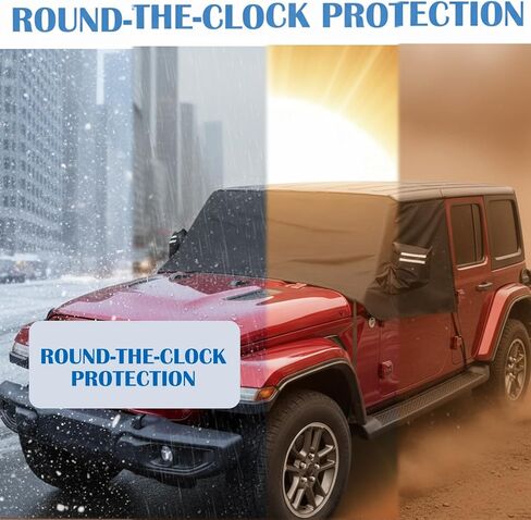 Tallew Windshield Snow Cover for Full-Size Truck Compatible with Ford F150 F250, Compatible with Ram for Ice and Snow in Saudi Arabia