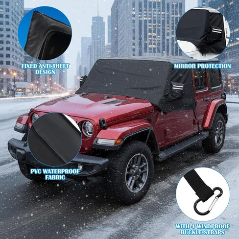 Tallew Windshield Snow Cover for Full-Size Truck Compatible with Ford F150 F250, Compatible with Ram for Ice and Snow in Saudi Arabia