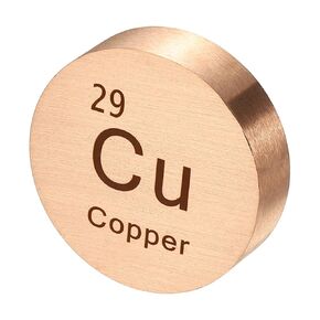 PATIKIL Copper Paperweight, 1 Pound Copper Round Block Metal Paperweight Heavy Duty Desk Paper Weight for Office Decoration in Kuwait