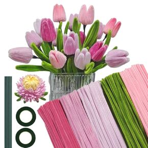 500 pcs encrypt Pipe Cleaners Craft, Easy to Trim, Shape and Resistant to Folding. Pipe Cleaner Bulk can be Used for DIY Projects, Parent-Child Interaction, Decorations（Pink Series） in Kuwait