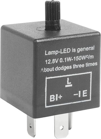مرحل فلاش LED، ملحقات السيارة CF13 JL-02 EP34 مرحل ومضي 3 دبابيس، مرحلات إشارة انعطاف السيارة 12 فولت، يستخدم لمصابيح إشارة الانعطاف ذات الصلة بـ LED، تثبيت فلاش فائق، مناسب للسيارات والدراجات النارية وسيارات الدفع الرباعي (قطعة واحدة) in Saudi Arabia