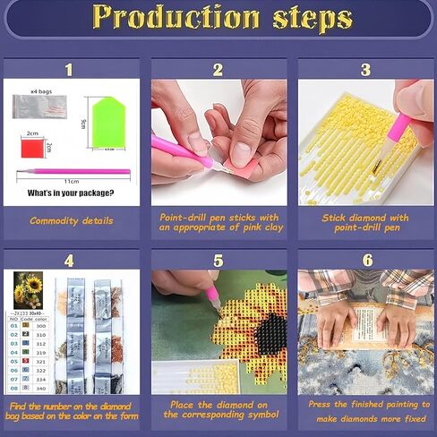 Acelii 5D Polar Bear Diamond Painting Kit for Kids with Frame,DIY Diamond Art Kit for Children Beginner,Cute Full Drill Diamond Dot Big Gem Art Kits,Home Wall Decoration 6X6 inch in Kuwait