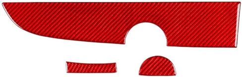 RHD Car Carbon Fiber Co-Pilot Dashboard Panel Cover Decoration Sticker Accessories for Fiat 500 2012-2015(Black) in Saudi Arabia